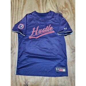 Under Armour Hustle Gang Jersey Men L Blue Button-down @M6